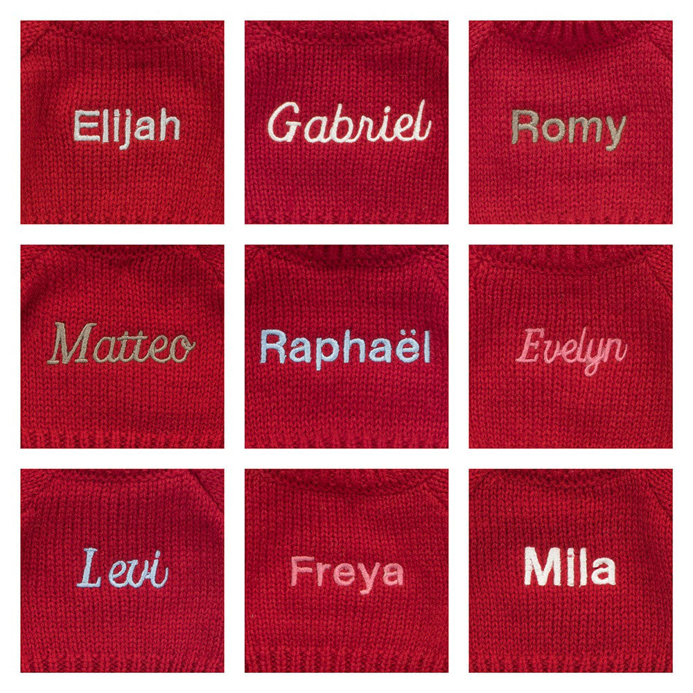 Bashful Tulip Pink Bunny with Personalized Red Jumper