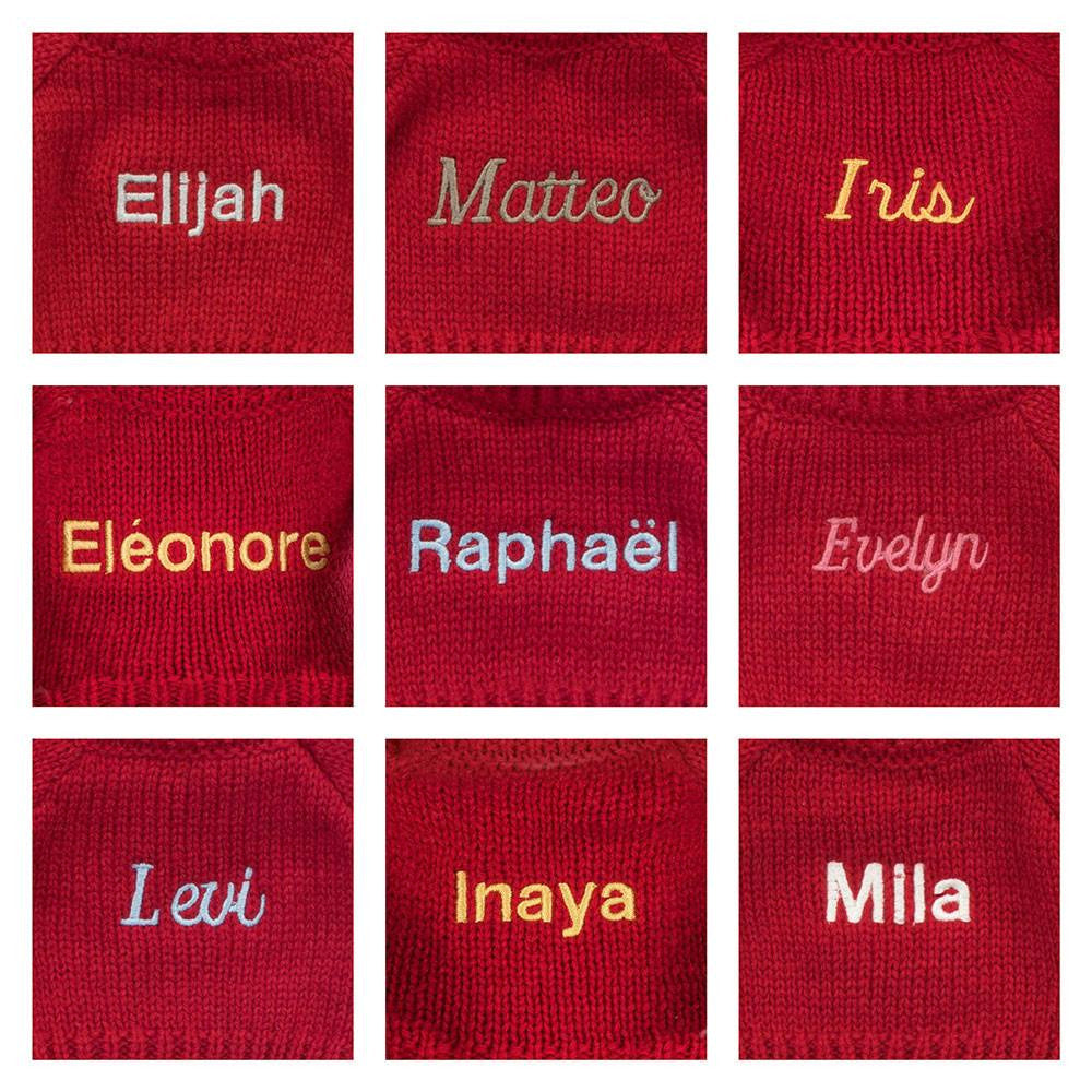 Bashful Luxe Bunny Rosa with Personalized Red Jumper