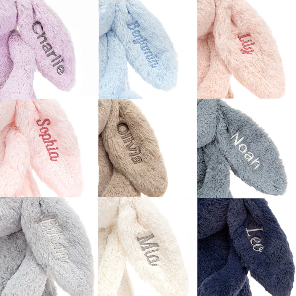 Personalized Bashful Luxe Bunny Rosa Medium