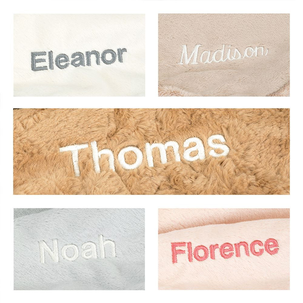 Personalized Bashful Beige Bunny Blankie